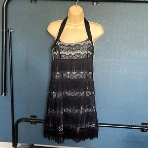 Costumes USA, adult medium, black flapper costume Halloween great Gatsby party